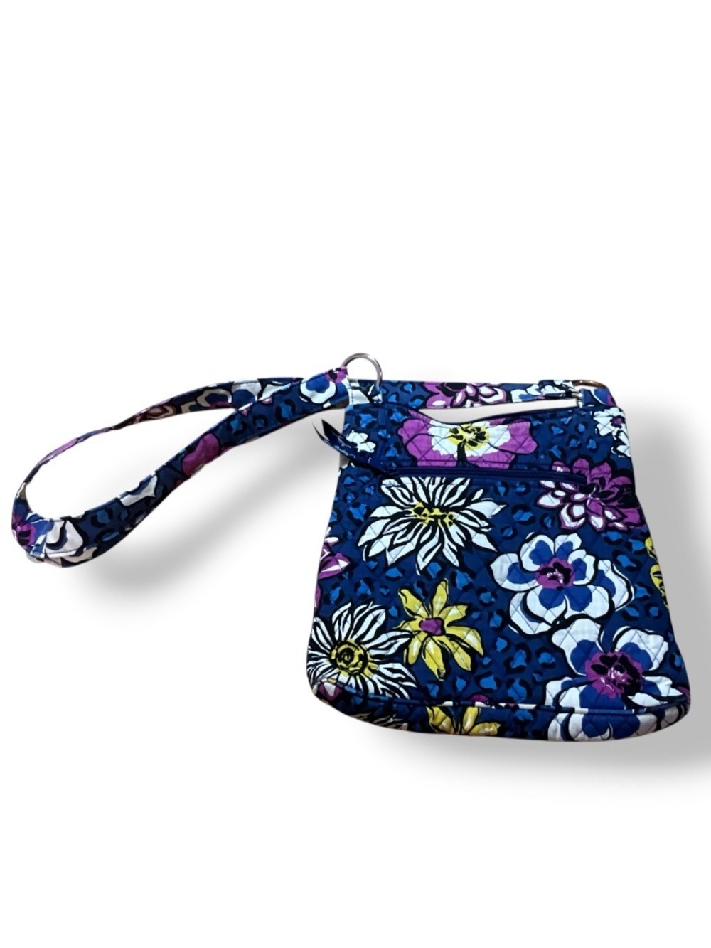 VERA BRADLEY African Violet Print Crossbody Hipster Bag Adjustable Strap - Picture 4 of 11